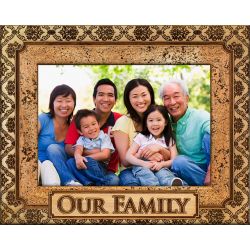 Our Family Ornate - Family Picture Frame