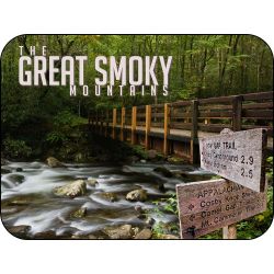 Great Smoky Mountains Directional Sign Magnet