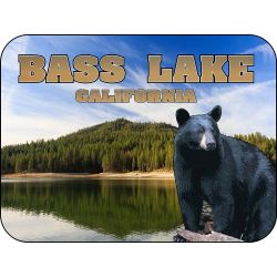 Bass Lake Bear California Magnet