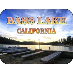 Bass Lake Suset California Magnet